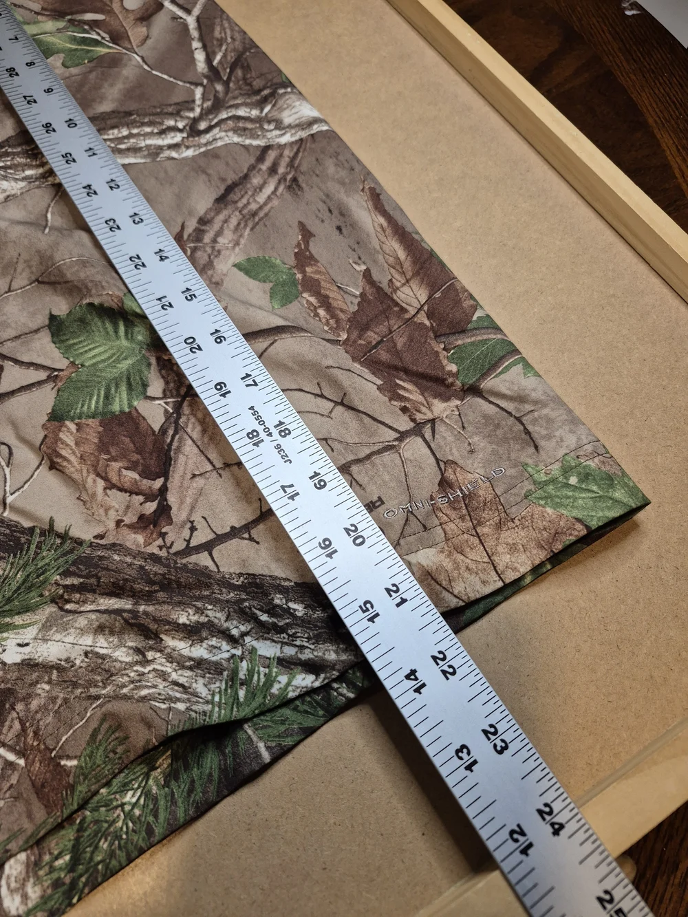 Men's Camo Green and Brown Swim Board Shorts - Drawstring Waist 4551